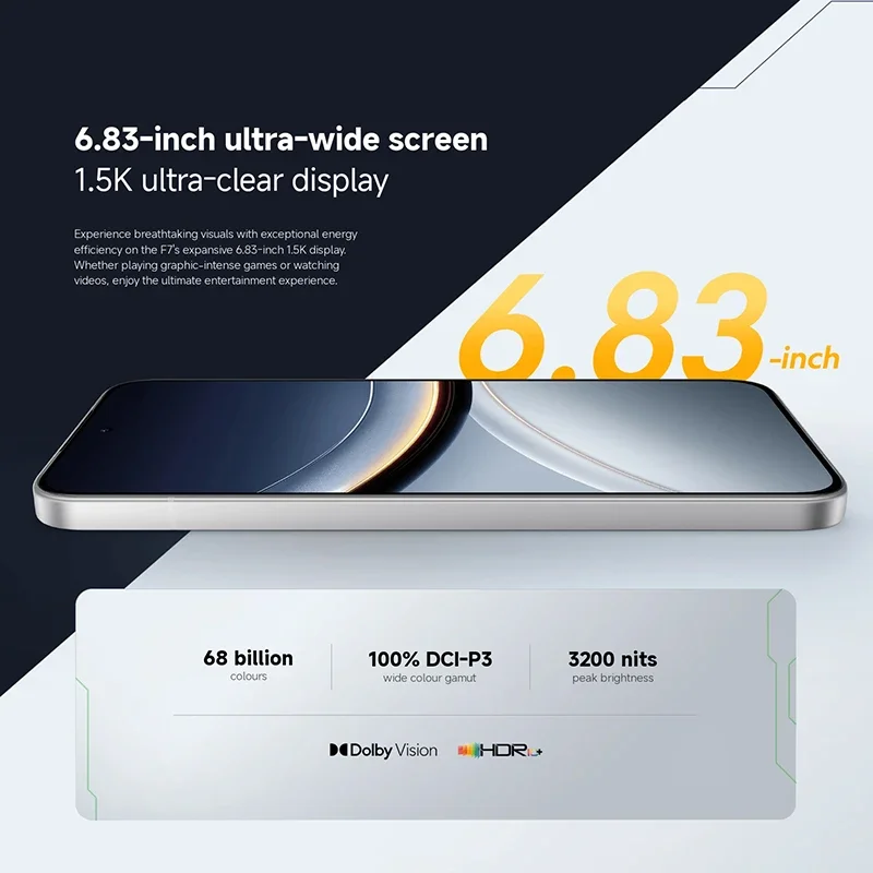 Фото Смартфон POCO F7 Global Version Snapdragon 8s Gen 4, 90 Вт, 6500 мАч, аккумулятор 6,83 дюйма, 1,5 тыс. AMOLED-дисплей, 50-мегапиксельная камера, 5G NFC №4