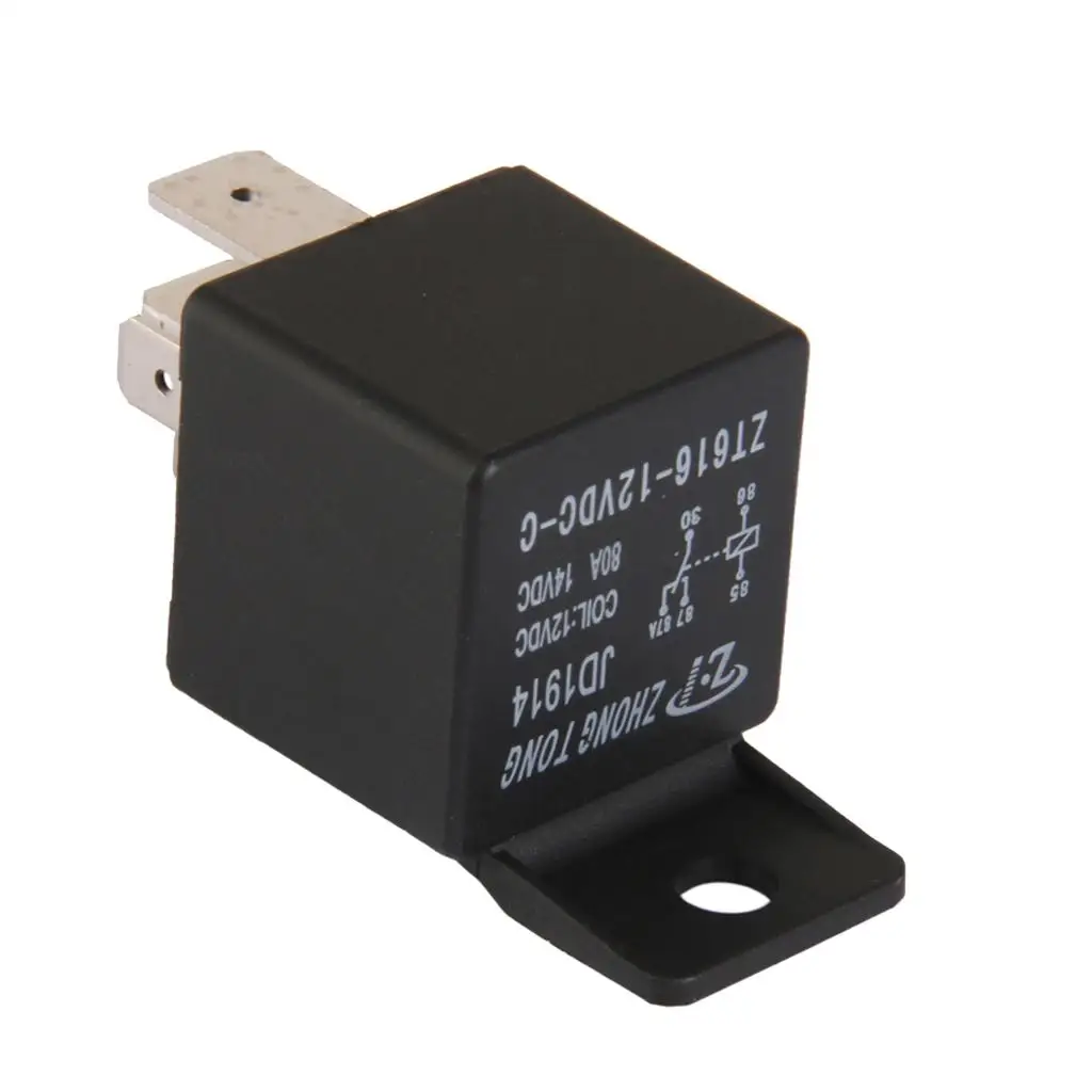 

2x ZT616-12V-C-80A Car Auto Truck DC 12V 80A 80 AMP SPDT Relay Relays 5 Pin