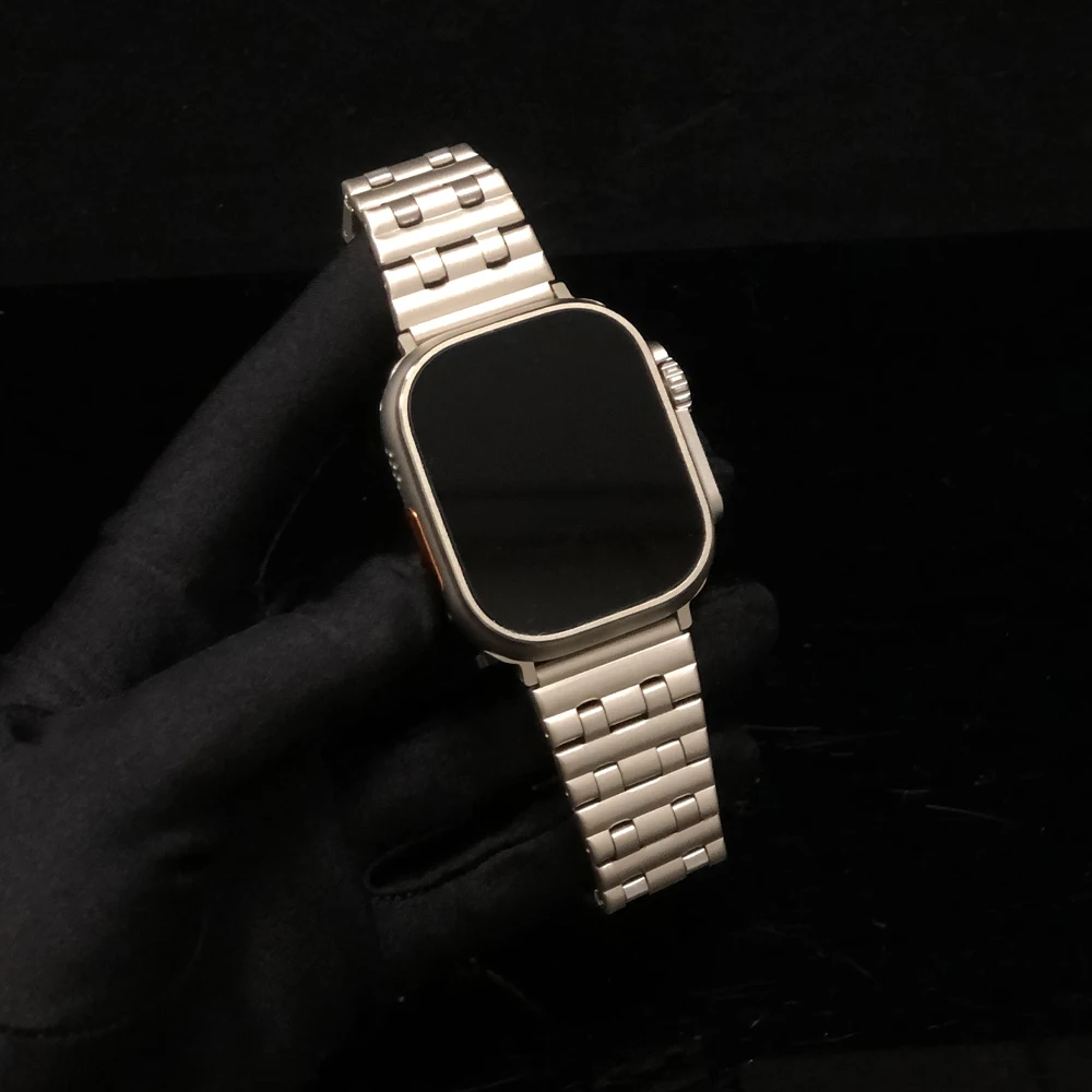 24mm Wide Band for Apple Watch Ultra 49mm 8 7 41mm 45mm 6 5 4 Se 40 44mm Stainless Steel Link Bracelet for IWatch 3 2 1 38 42mm