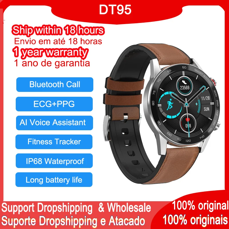 

DT NO.1 DT92 Smart Watch Men Bluetooth Call IP68 Waterproof Heart Rate Blood Pressure Oxygen Sports Women Smartwatch PK L13 DT95