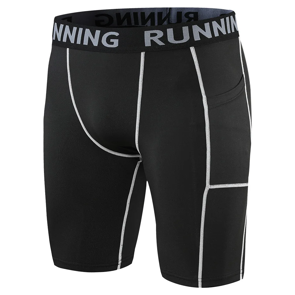 

Мужские шорты с карманами для фитнеса и бега, новинка 2022, мужские спортивные трико, летние пляжные брюки из полиэстера и искусственной кожи, тренировочные шорты для спортзала