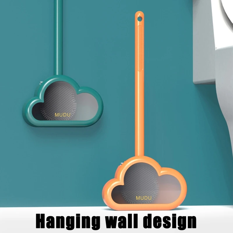 

Silicone Toilet Brush and Holder Cleaner Brush Scrubber for Toilet Deep Cleaning Bathroom Brush with Flat Head 85WC