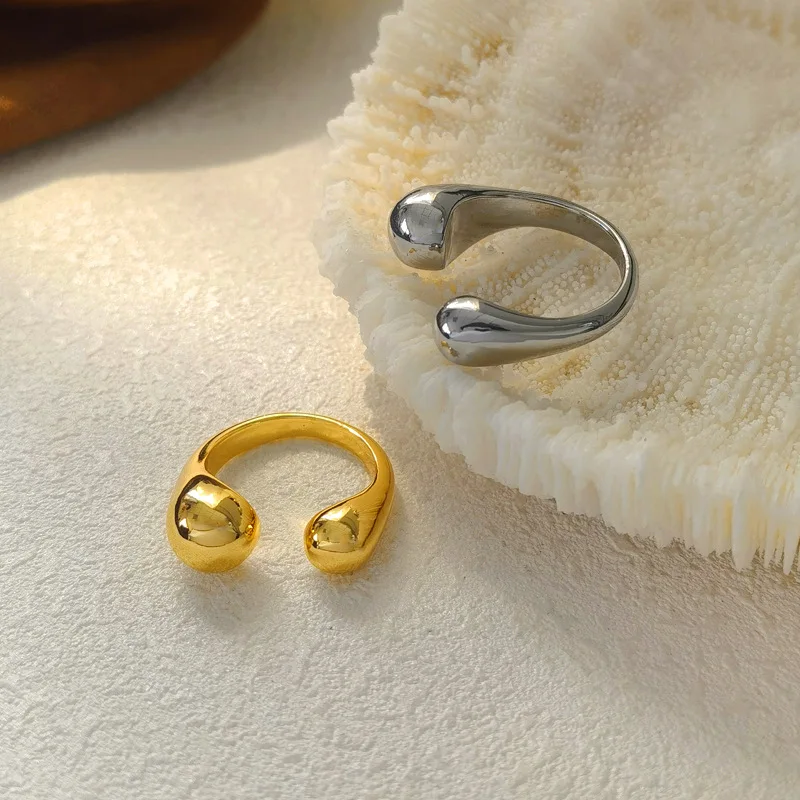 Модные ювелирные изделия геометрические металлические кольца Лидер продаж