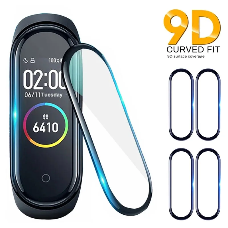 3D Full Screen Protector for Xiaomi mi band 6 7 film strap Mi band Smart Watch Miband Soft Protective Glass xiaomi band 4 5 Film