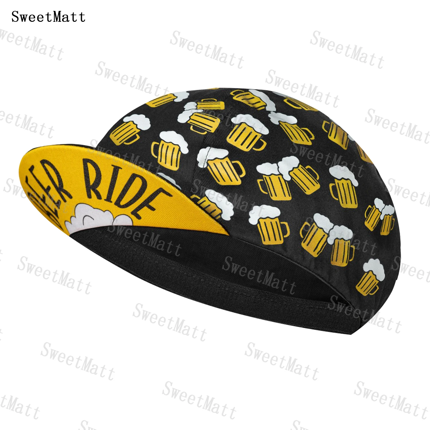 New Summer Simple Cartoon Printing Cycling Cap SweetMatt Bicycle Hats Breathable Men&Women Bike Balaclava