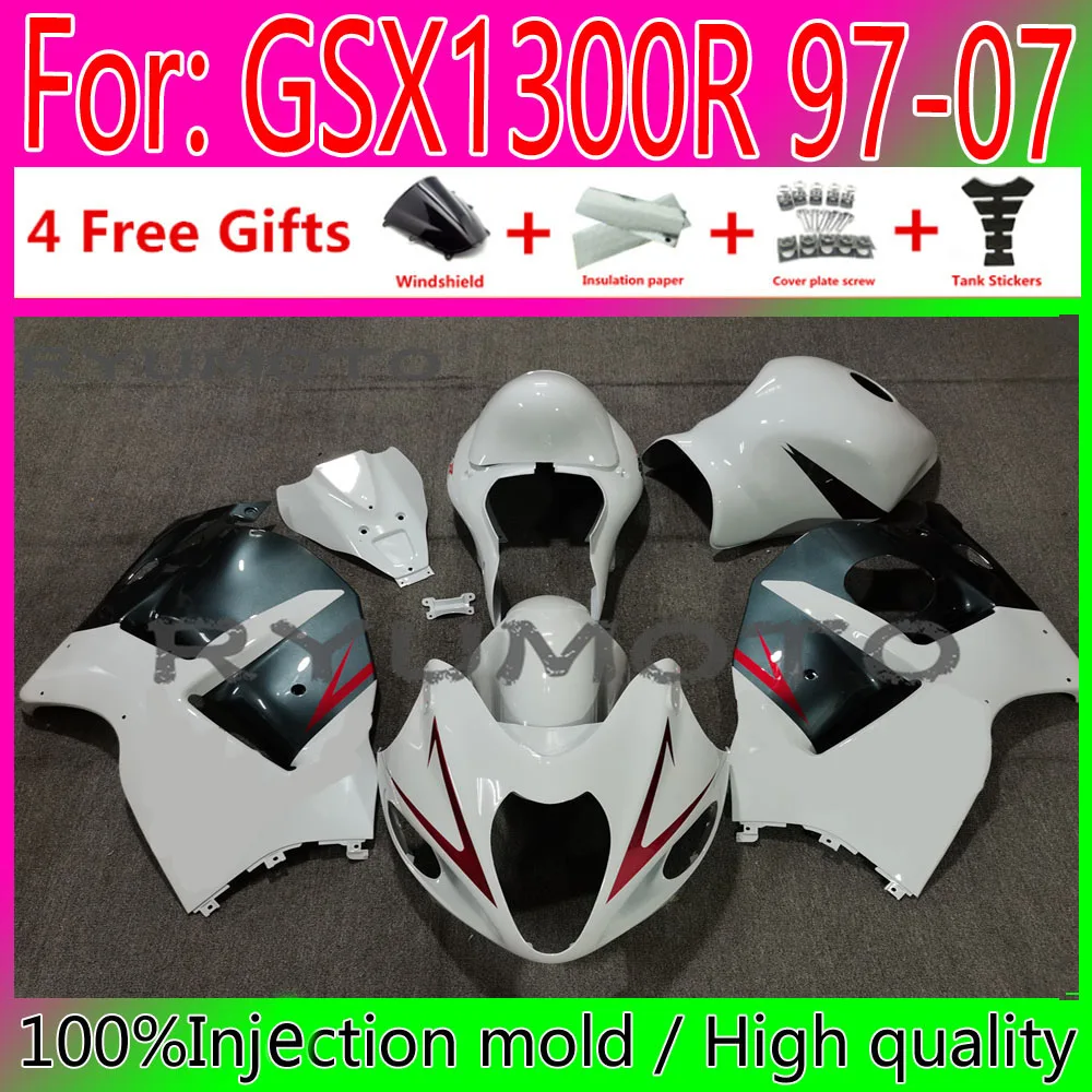 Фото Полный обтекатель мотоцикла HAYABUSA для Suzuki GSXR1300 03 04 05 06 07 GSX1300R 97 98 99 00 01 02, обтекатели кузова №1