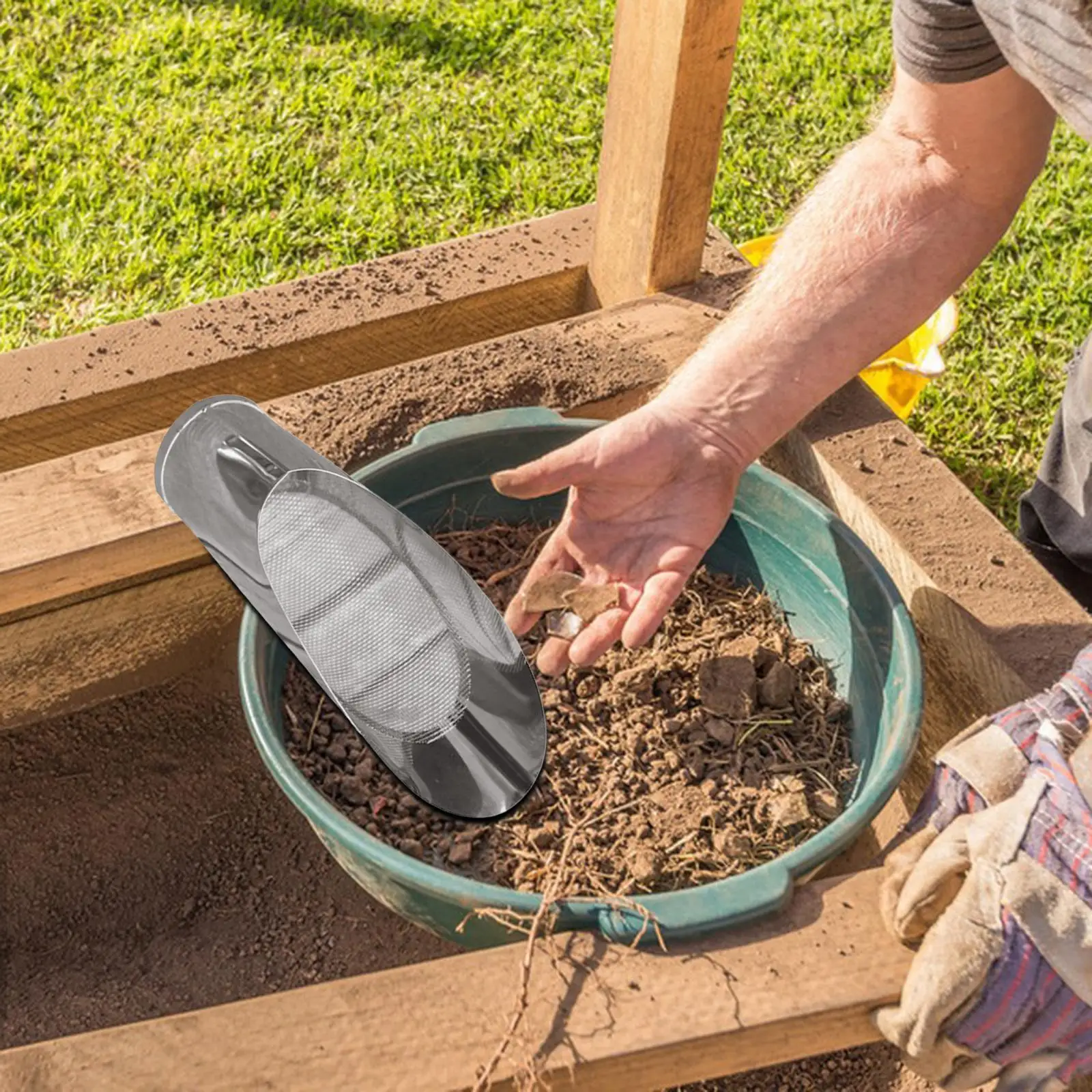 

Soil Sieve Shovel Portable Small Gardening Tools Sturdy Potting Scoopers for Potting Cultivation Planting Flower Planting Bonsai