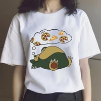 pokemon new t shirt pikachu snorlax tops cartoons kawaii anime manga women casual clothes urbano unisex harajuku femme tee shirt