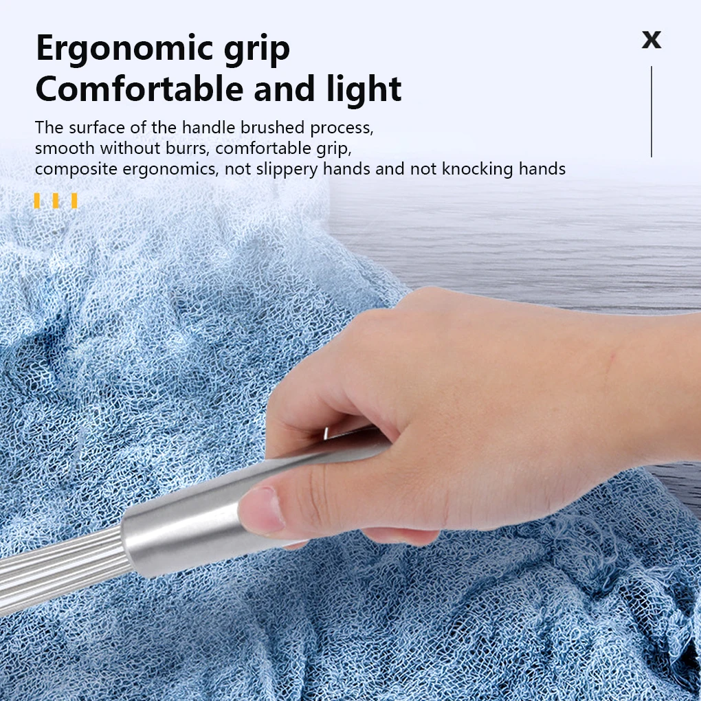 

Ball Whisk Egg Stirring with Handle Blender Rust-proof Eggs Beater Blending Tools Cooking Beating Baking 12 inch