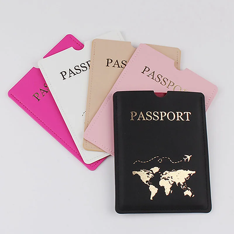 

Обложка для паспорта для влюбленных пар, водонепроницаемый держатель с горячим тиснением, Карта мира, для женщин и мужчин, модный подарок на свадьбу