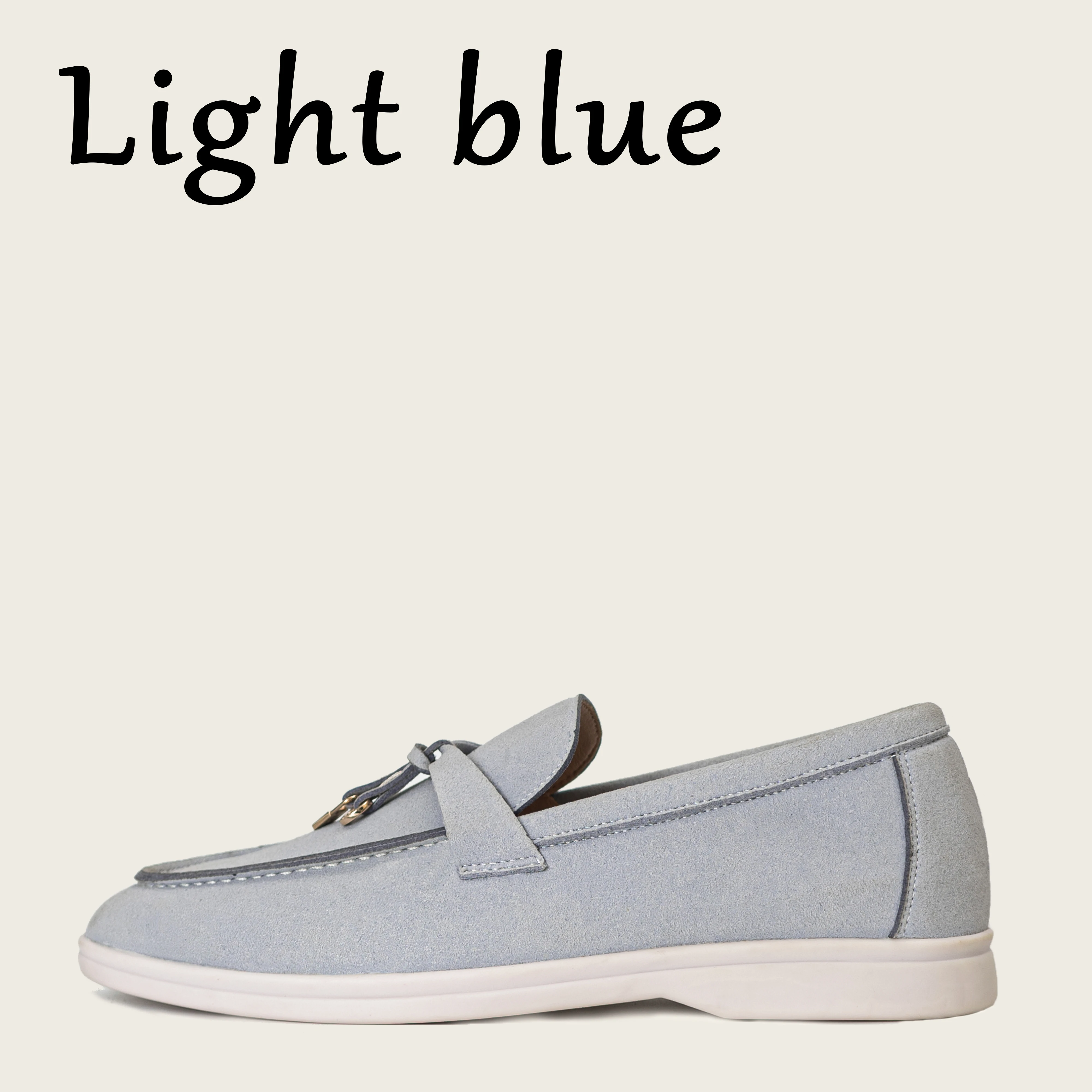 Women Loafers Big Size 33-45 Summer Moccasins Tassel Metal Lock Slip On Causal Mules Female Slip-On Flat Shoes Leather