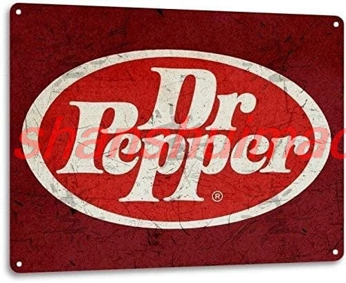 Kexle Dr. Pepper Soda Pop Store Реклама Винтажный вид Ретро Настенный декор Бар Металлическая