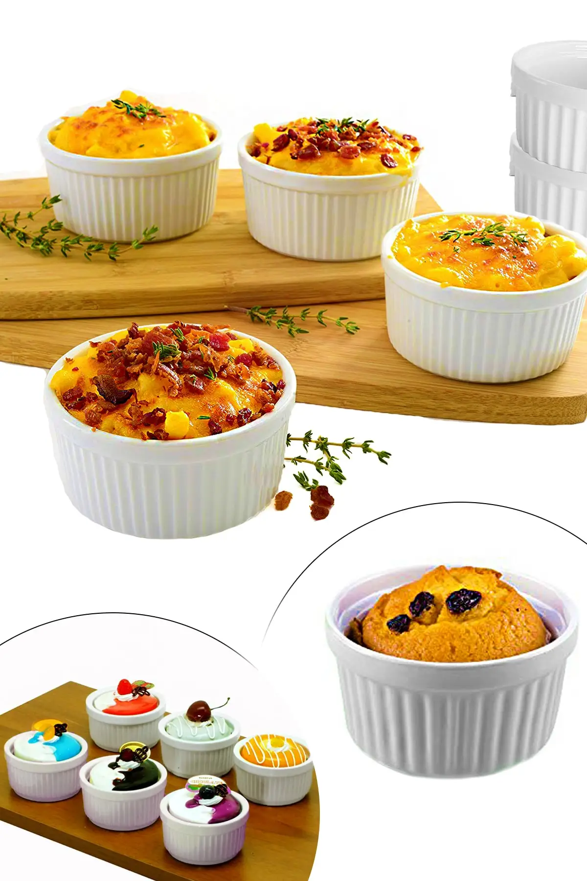 6'lı Souffle And Cake Oven Container