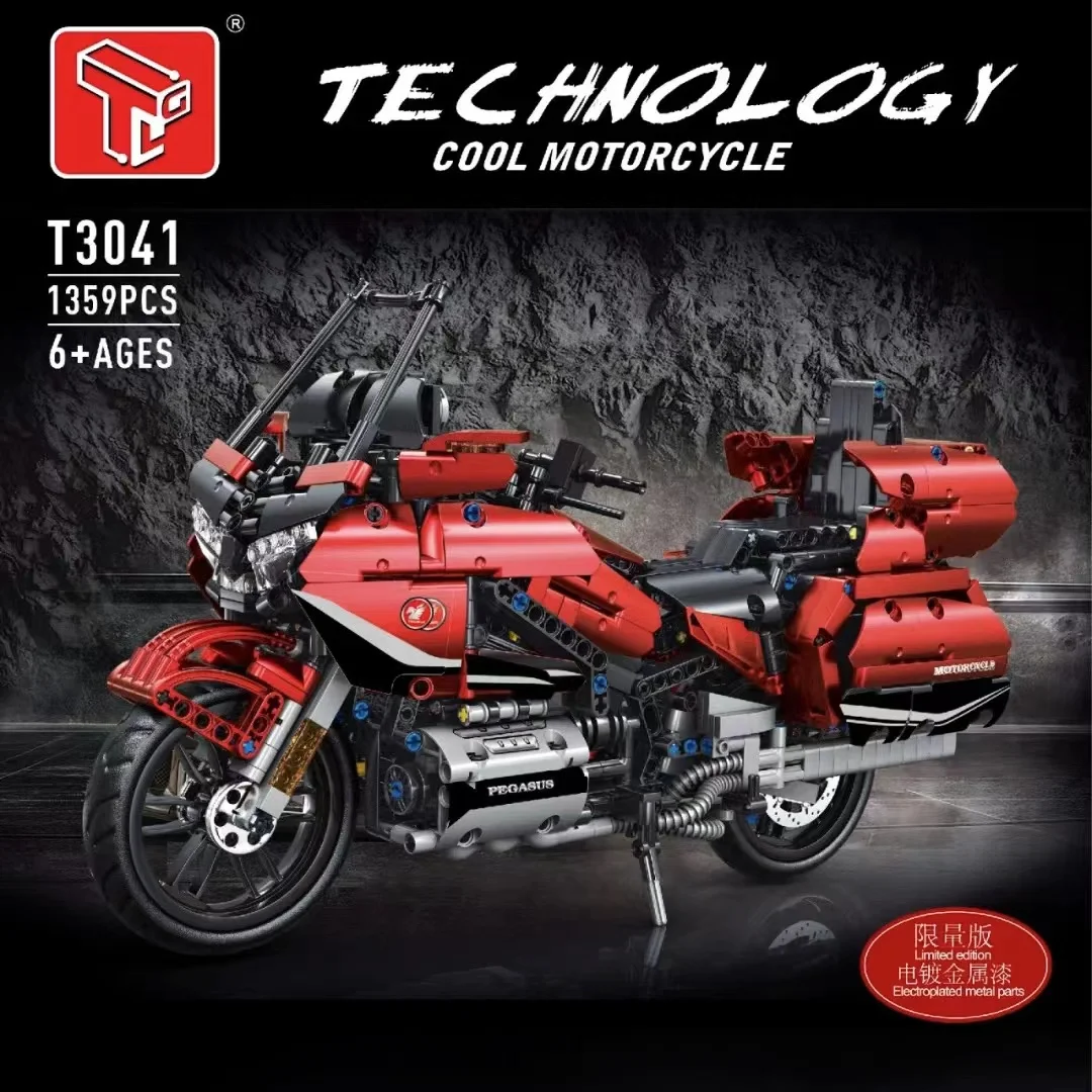 

Technical 1:5 Off Road Motorcycle Motorbike Locomotive City Sports Car Moc High Tech Modular Bricks Model Building Blocks T4018