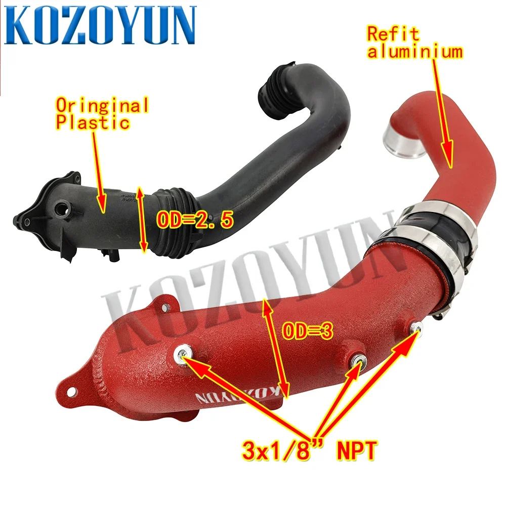 Впускная трубка зарядной трубки для BMW B58 540i 540ix 640i 640ix GT G30 16-18