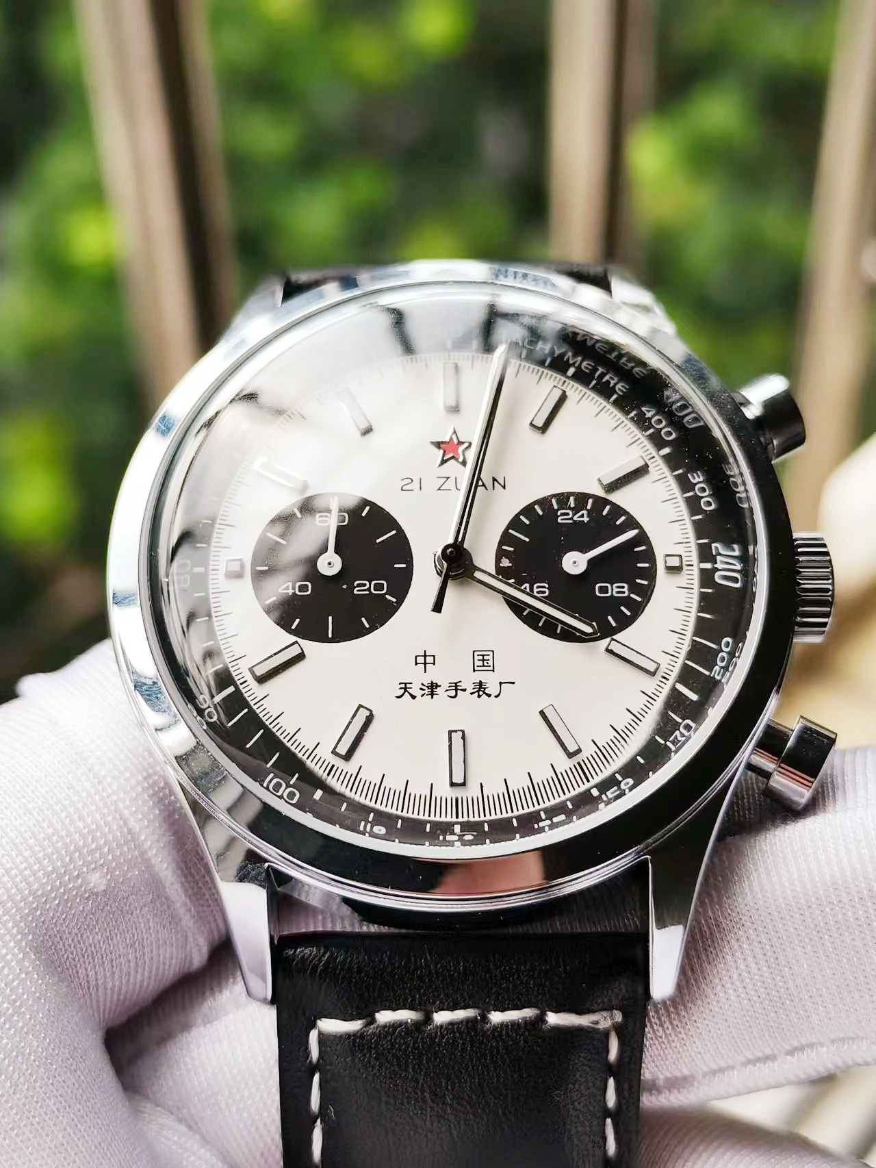 

1963 Watch Pilot Quartz 42mm Dial 5 Hand Display Flight Aviation Military Wristwatch Retro Personality Sport Tough Guy Men Clock