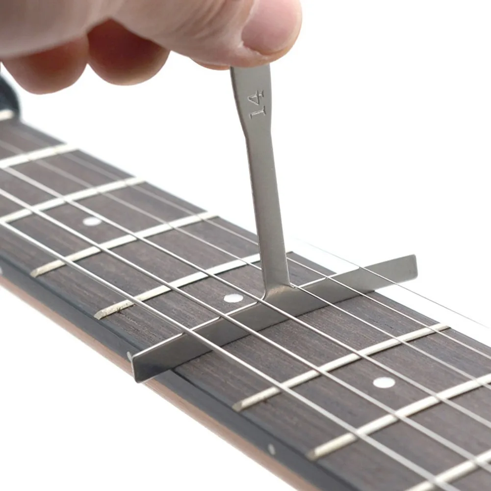 

9Pcs Guitar Under String Radius Gauge Neck Notched Straight Edge Builder Measure 7.25 9.5 10 12 14 15 16 17 20 Understring Radiu