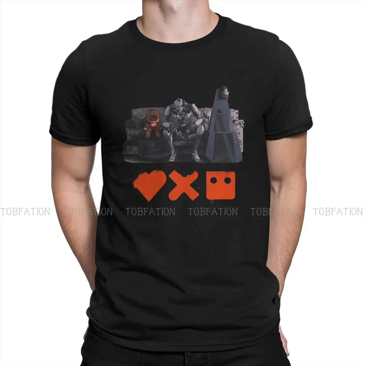 

Love Death Robots TV Pure Cotton TShirt Sitting on The Sofa Basic T Shirt Leisure Men Tee Shirt New Design Big Sale