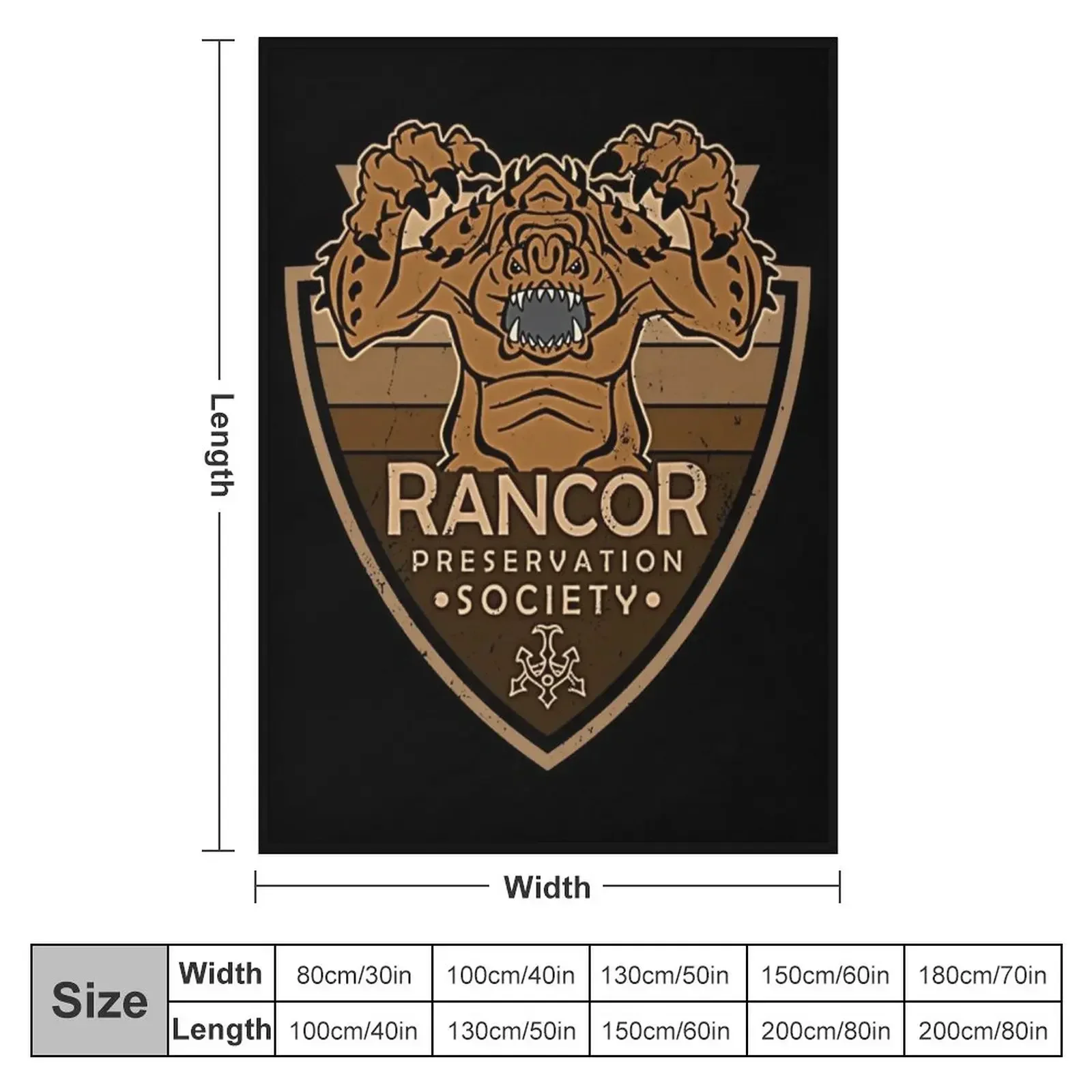 Общество сохранения Rancor | Поп-культура Geekdom Одеяло DopeyArt Пляжные декоративные