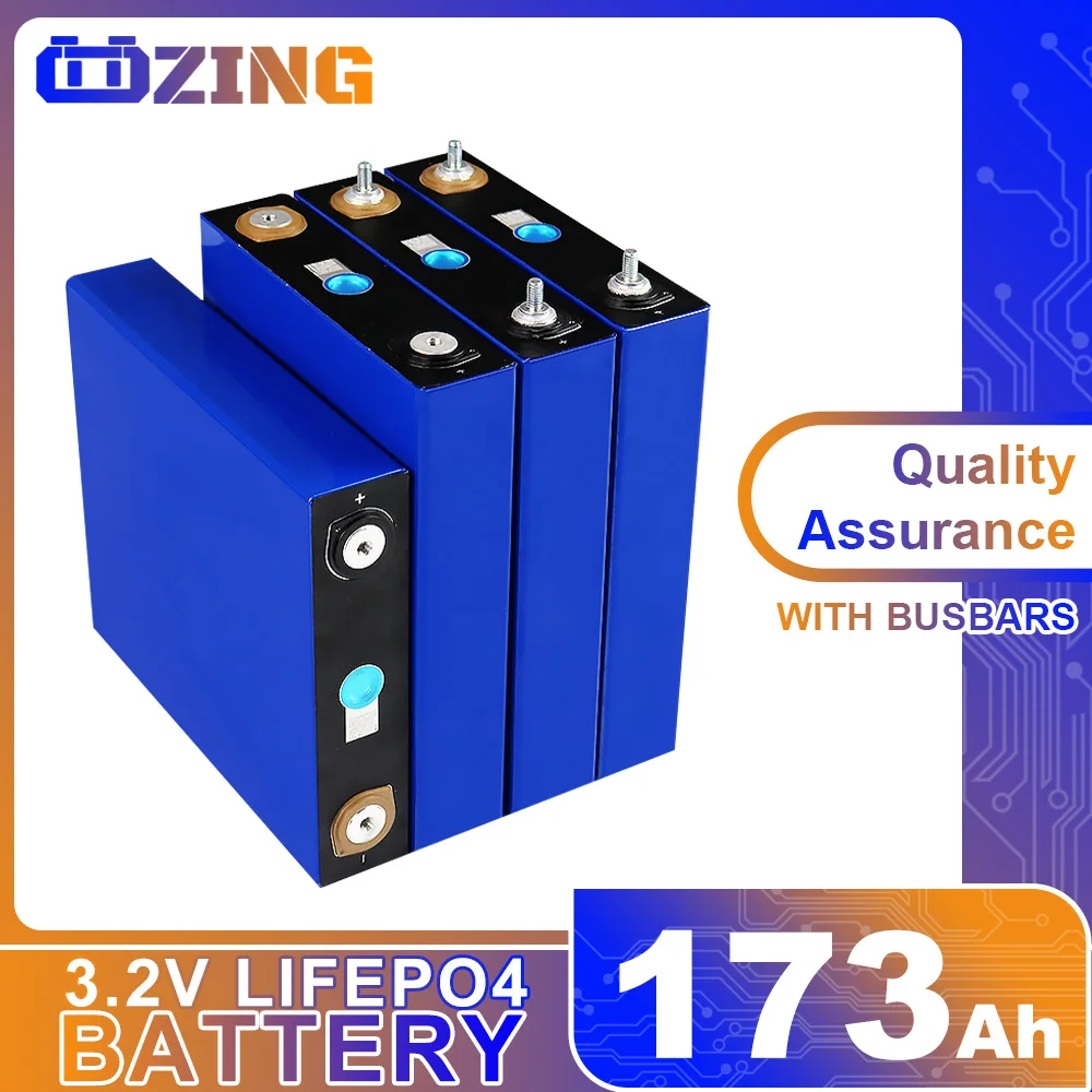 

4-32PCS 3.2V Lifepo4 173Ah Battery Grade A Rechargeable Battery Pack 12V 24V 48V DIY Cells for Boat Golf Cart RV EU US duty free