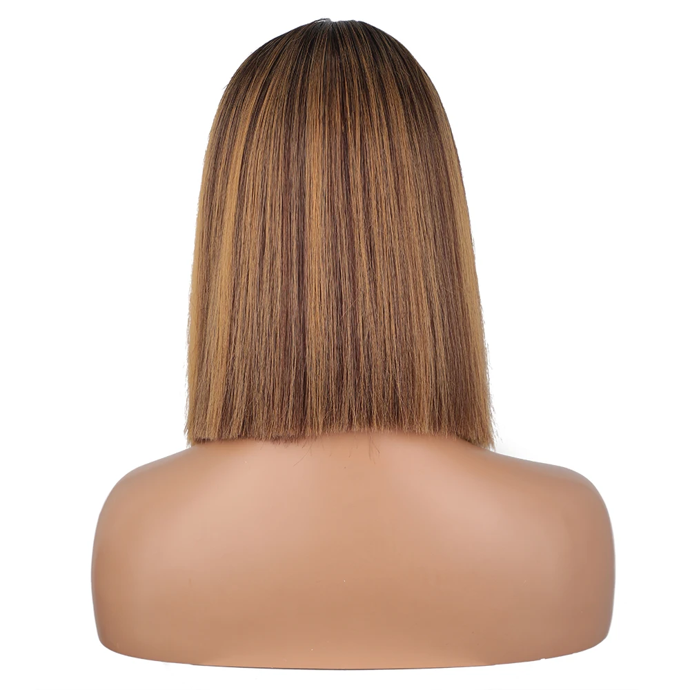 AISI BEAUTY синтетический парик короткие прямые коричневые парики Омбре для женщин