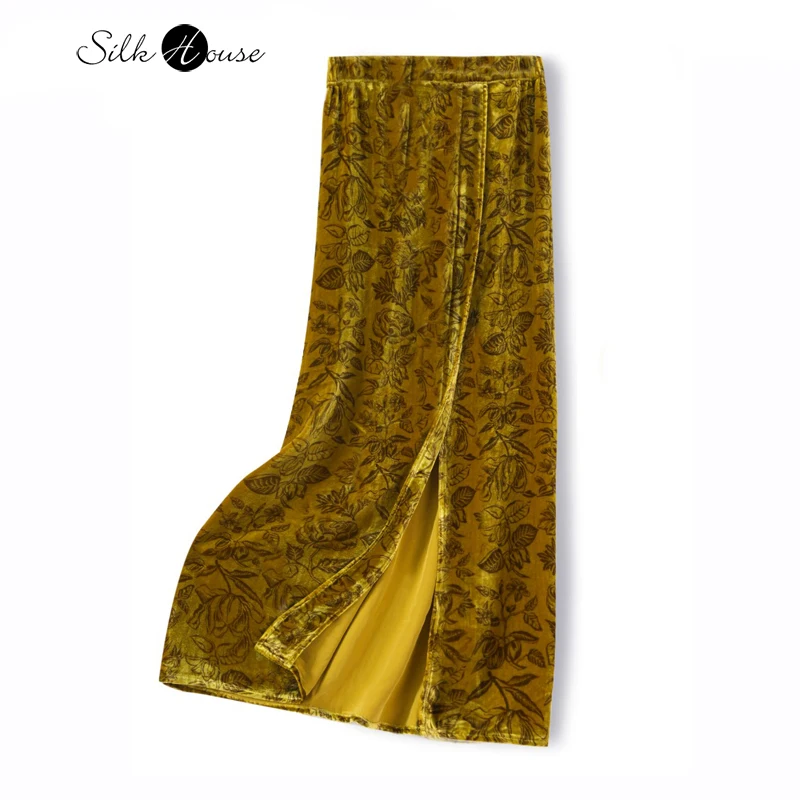 Ранняя осень новинка 30% натурального шелкового бархата с растительным цветочным