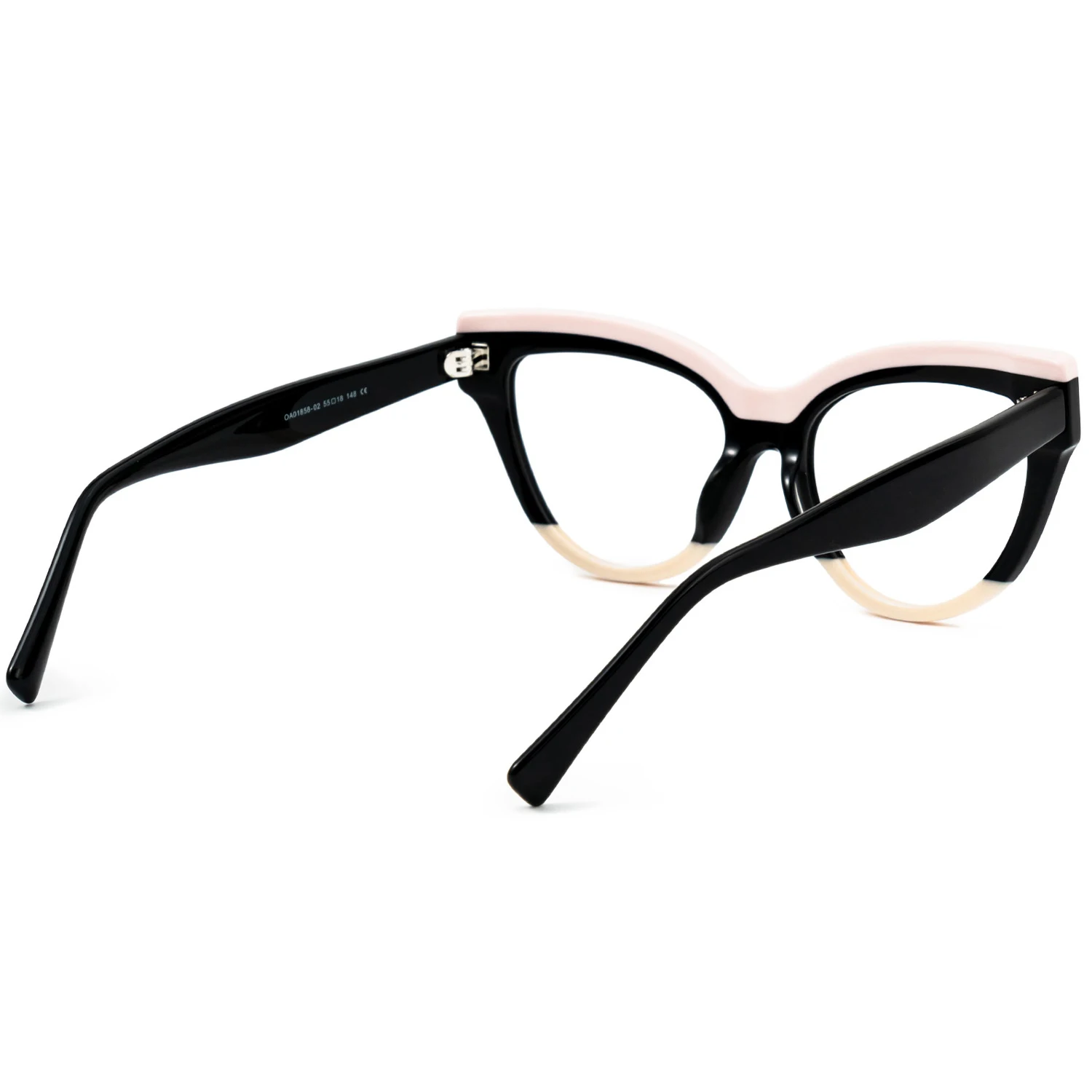 Zeelool Stylish Acetate Cat Eye Glasses Frame for Women with Clear Lenses Cascata ZOA01858 |