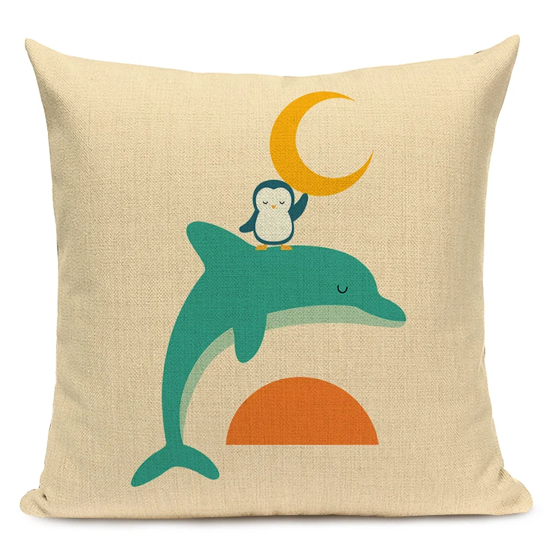 

Чехол для подушки F&G panda hedgehog 45x45 см