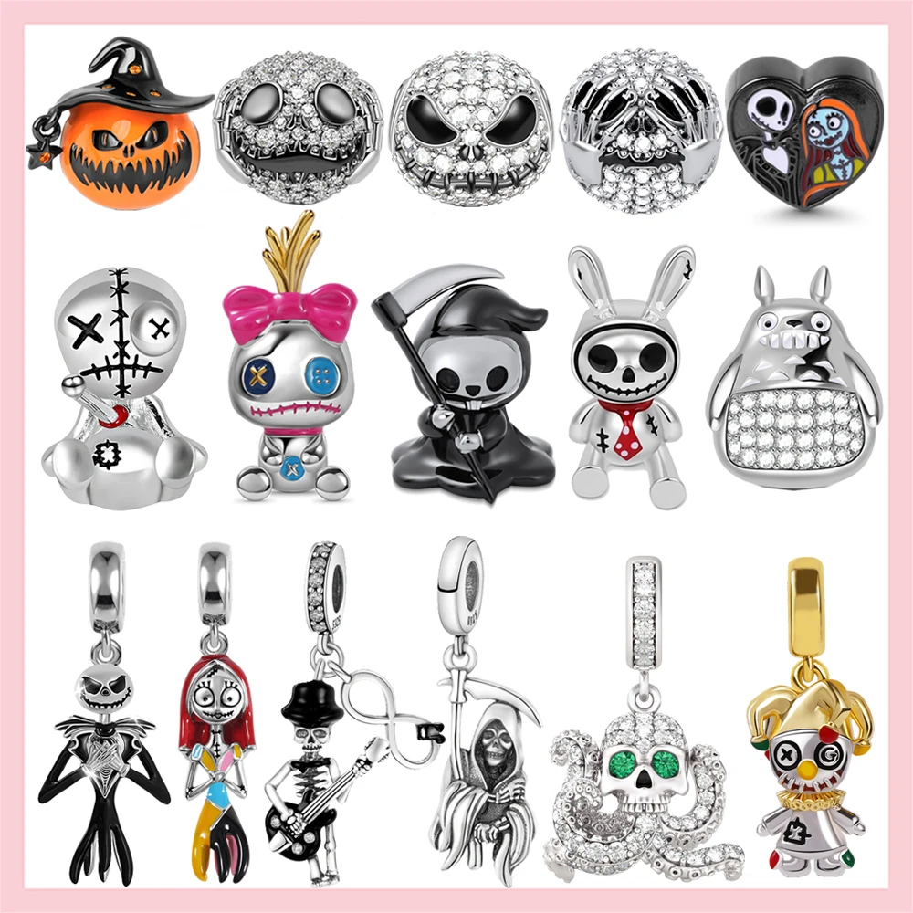 Женские серебряные подвески в виде кошмарного кролика оригинальные украшения