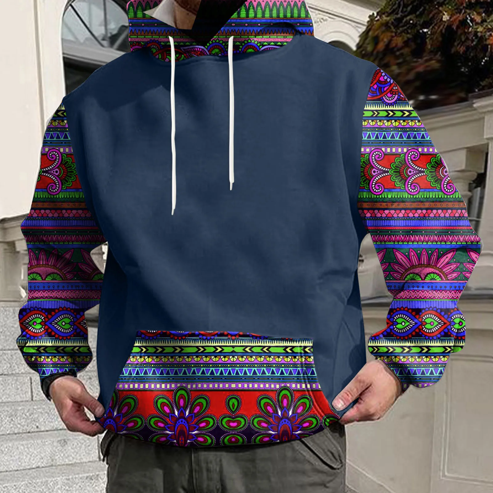 

Men Casual Autumn Winter Long Sleeve Printed Hoodies Sweatshirt Tops Blouse Raiders Hoodie For Men