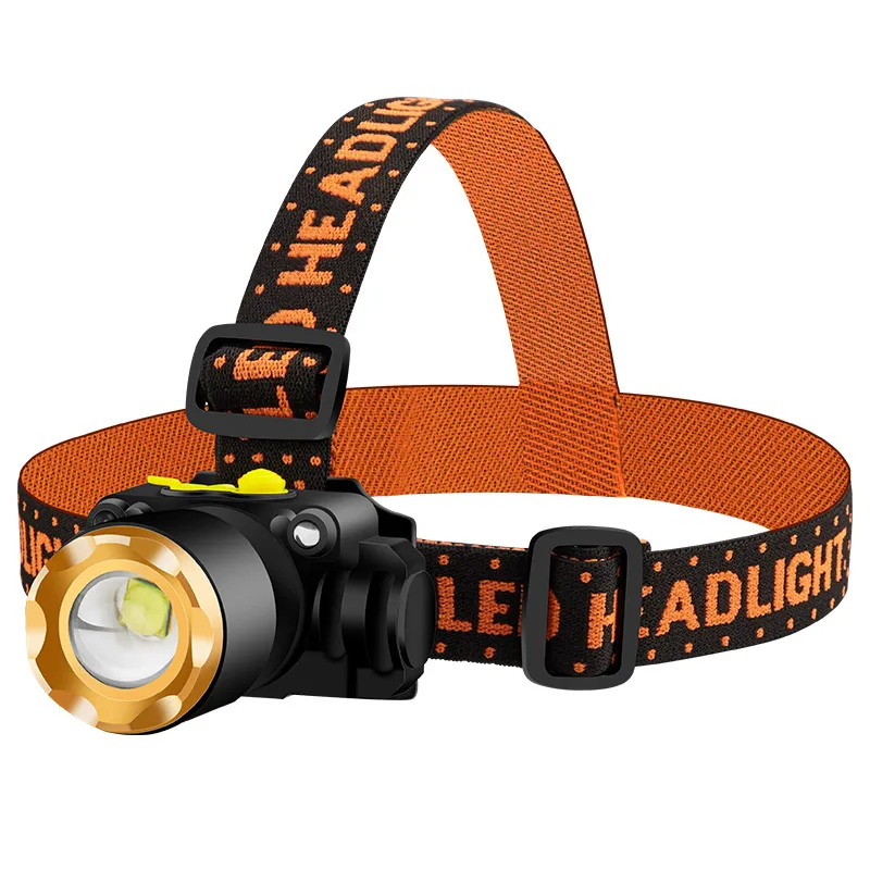 

Ultra Bright Headlamp Strong Light Rechargeable Fishing Long Range Portable Headlamp Outdoor Linterna Cabeza Led Lights DG50TD