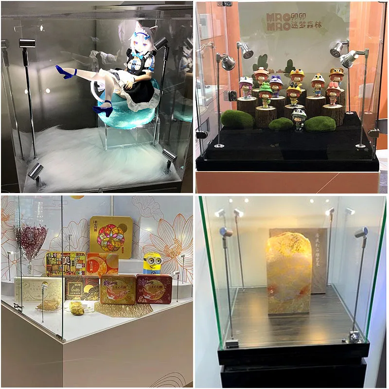 Накладной регулируемый прожектор 3 Вт кабинетная стойка витрина ювелирного