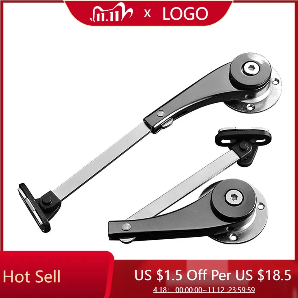 

2PCS Door Stay Strut Lid Flap Stay System Support Hinge Kitchen Cupboard Cabinet Arbitrary Stop Function Of Folding Rod Accessor