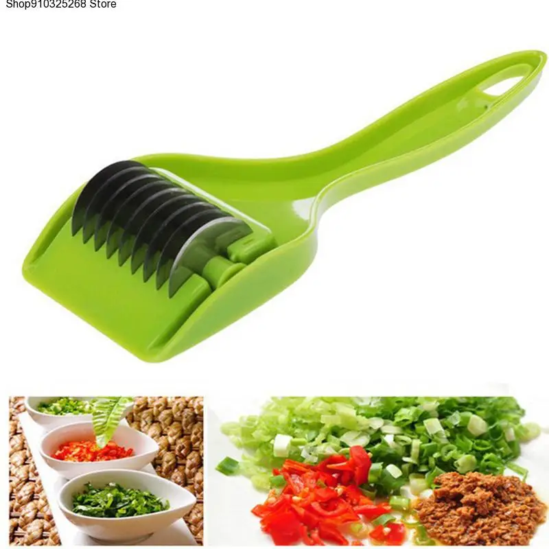 

Roller Stainless Steel Green Onion Slicer Vegetable Cutter Garlic Cutter Chopper Shredders & Slicers Food Noodle Maker