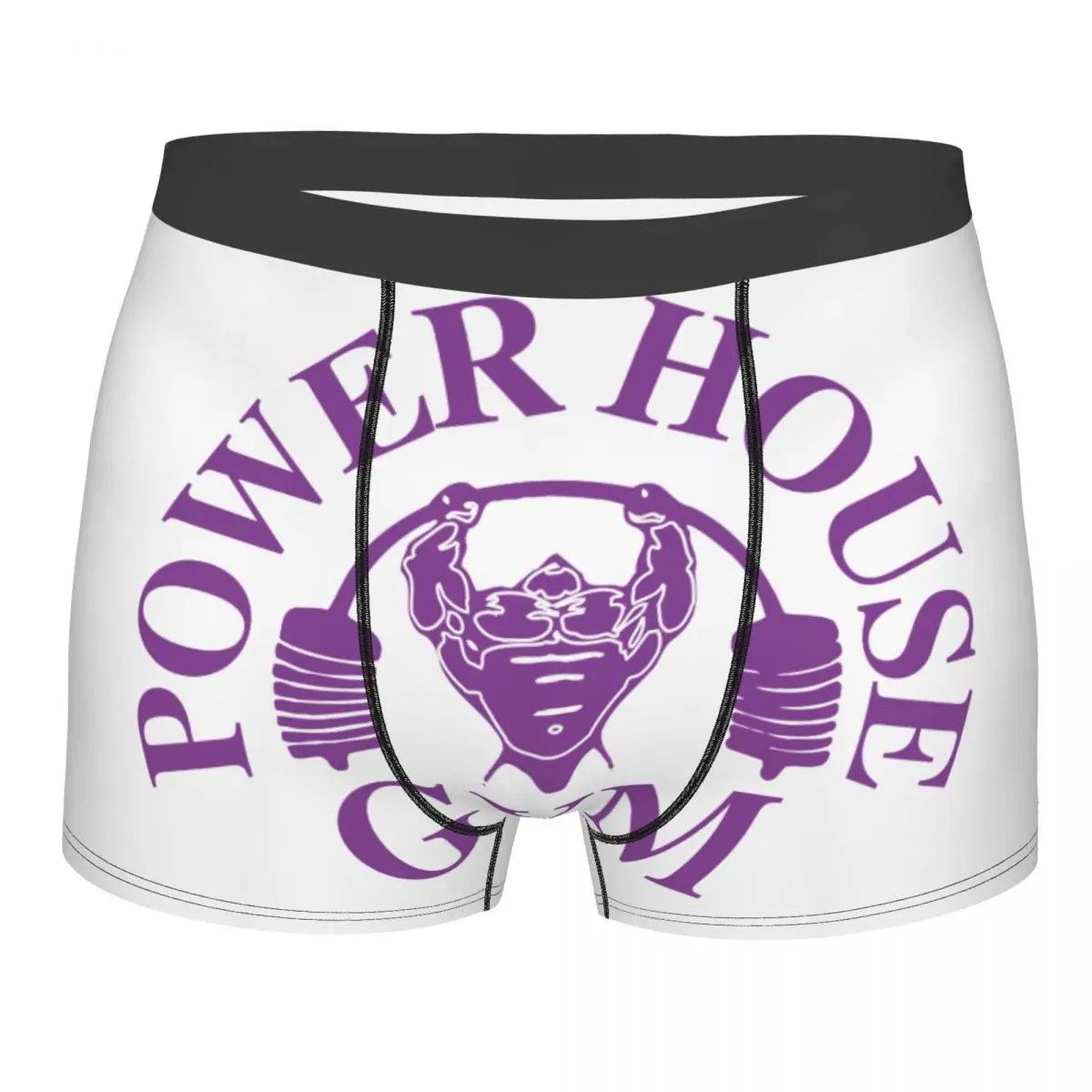 

Мужские модные спортивные трусы с логотипом Powerhouse, нижнее белье, трусы-боксеры, мужские эластичные шорты, трусы