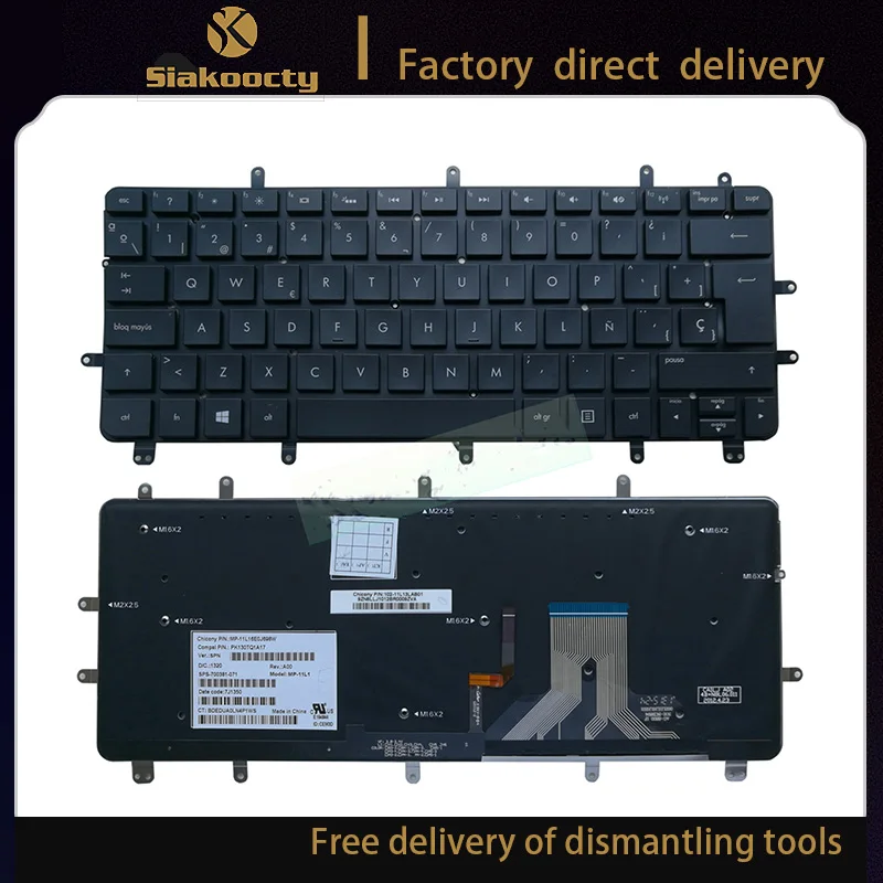 

laptop Keyboard For HP for ENVY Spectre XT Pro Ultrabook 13-2000 XT13 keyboard with backlit sp spain layout black pk130tq1a17