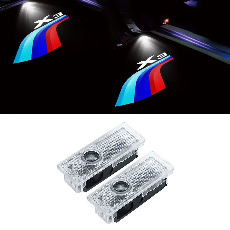 

2Pcs/Set Car Door Welcome Light Projector Lamp For BMW E83 F25 G01 X3 Car Spot Lamp HD Laser Light Auto External Accessories