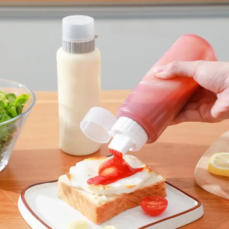 

Save Time Sauce Bottle Without Deformation Squeeze Bottle 5 Holes Large Not Leak Seasoning Bottles Kitchen Supplies