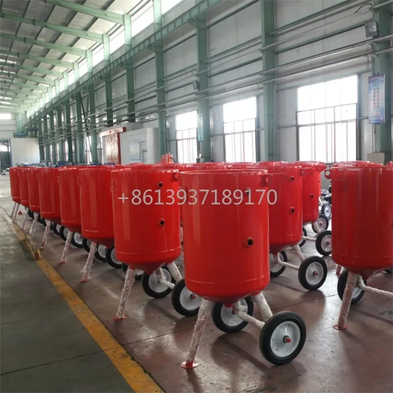 Портативный пескоструйный аппарат и абразивный емкостью 100 л/200 л