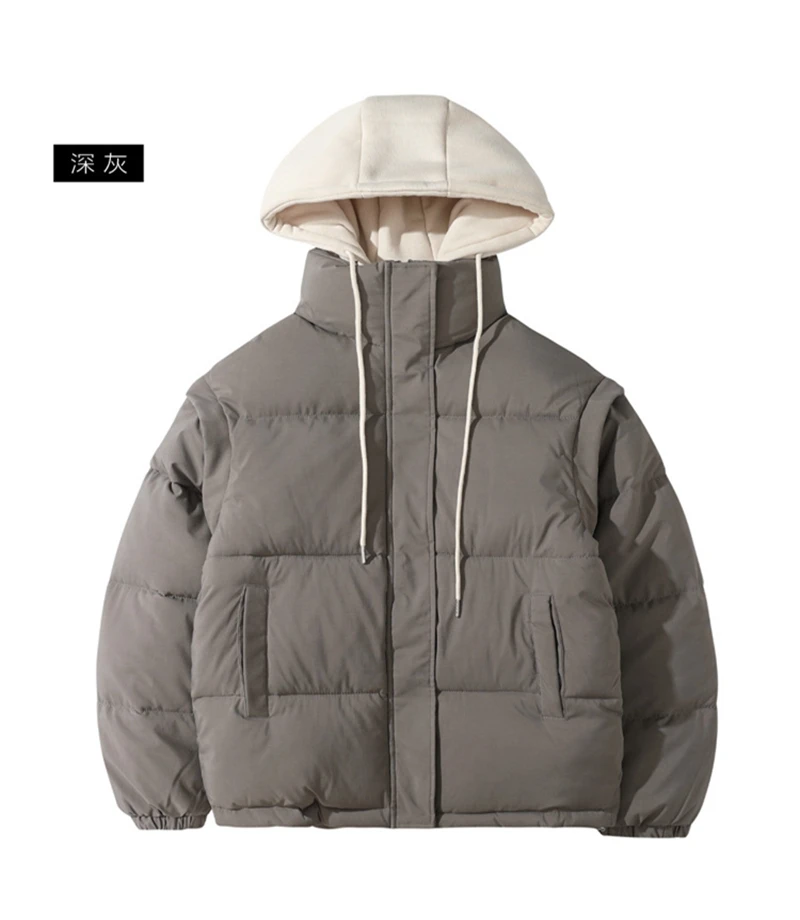 

Новинка 2023, женские пуховые хлопковые парки, Женский утепленный костюм с коротким съемным рукавом, жилет, куртка