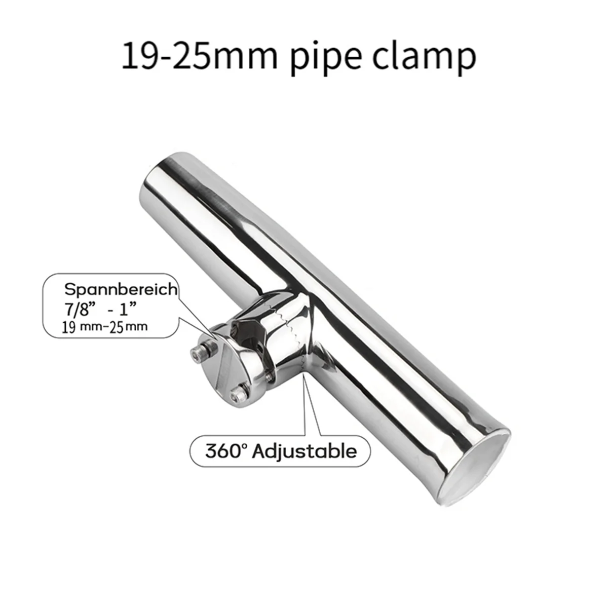 2 шт. держатель для удочки морской лодки из нержавеющей стали с зажимом на рейке