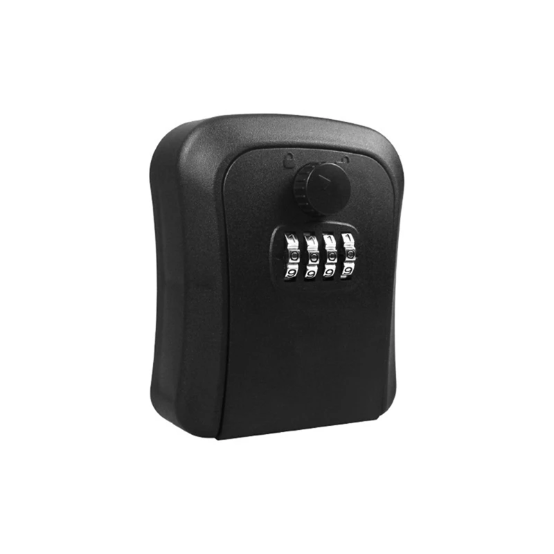 

GTBL 2PCS Key Lock Box, Wall-Mounted Zinc Alloy Key Box Weatherproof 4-Digit Combination Key Storage Lock Box