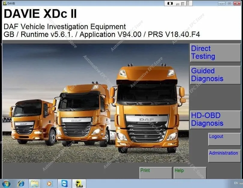 

Для DAF Davie Runtime 5.6.1 для программного обеспечения диагностики двигателя DAF 2019