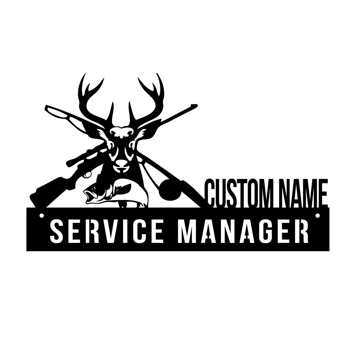 Пользовательский стол для охоты и рыбалки на оленей именная табличка клине