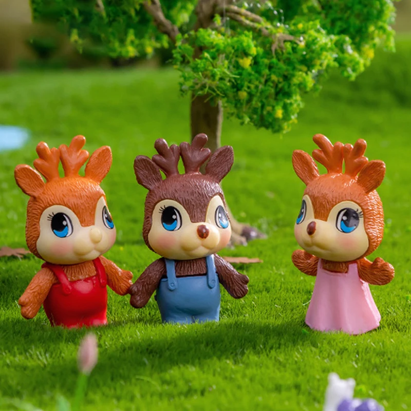 1 шт. миниатюрные фигурки героев мультфильма оленя белка