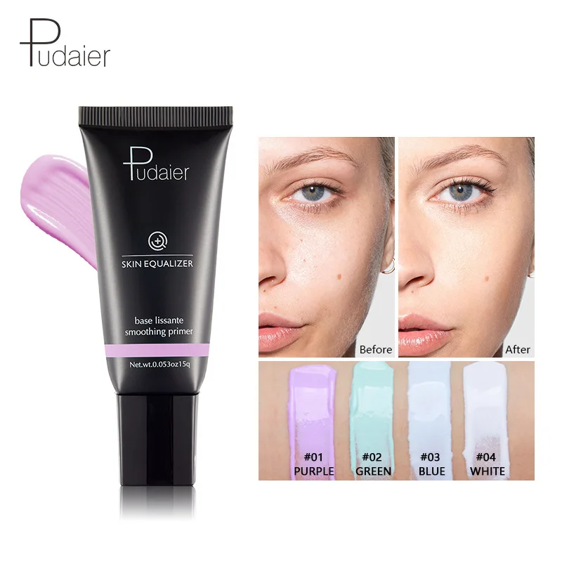 

Makeup Spot Pudaier Four-color Makeup Pre-isolation Cream Plain Cream BB Cream Makeup Pre-milk Face Primer Foundation Cream