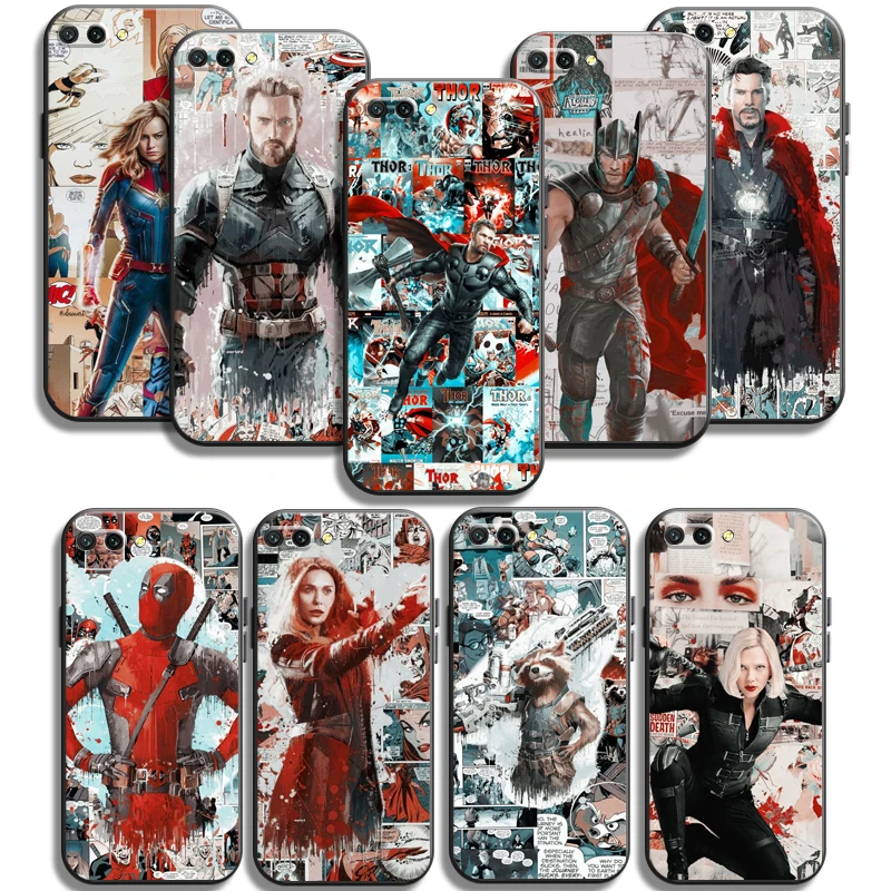 

Marvel Iron Man Phone Cases For Huawei Honor Y6 Y7 2019 Y9 2018 Y9 Prime 2019 Y9 2019 Y9A Funda Coque Soft TPU