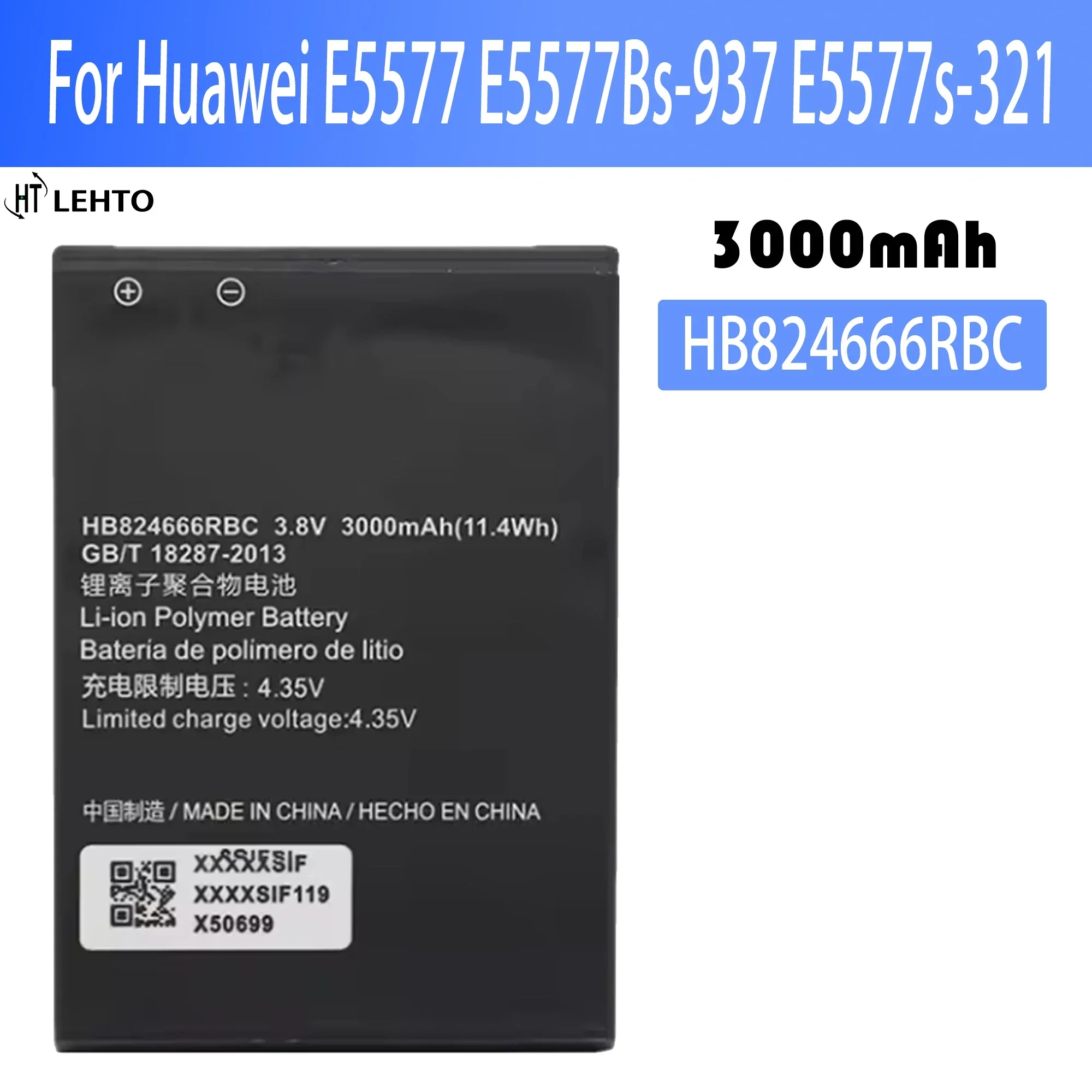 HB824666RBC аккумулятор 3000 мАч для Huawei E5577 E5577Bs-937 аккумуляторы Wi-Fi-роутера