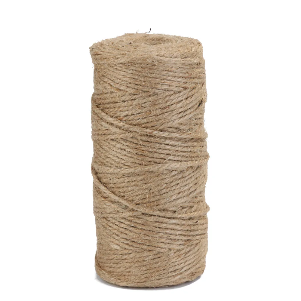 

100m/Roll Natural Hemp Rope Jute Twine Burlap String Wrapping Cords Thread DIY Scrapbooking Craft Decor Party Wedding Gift
