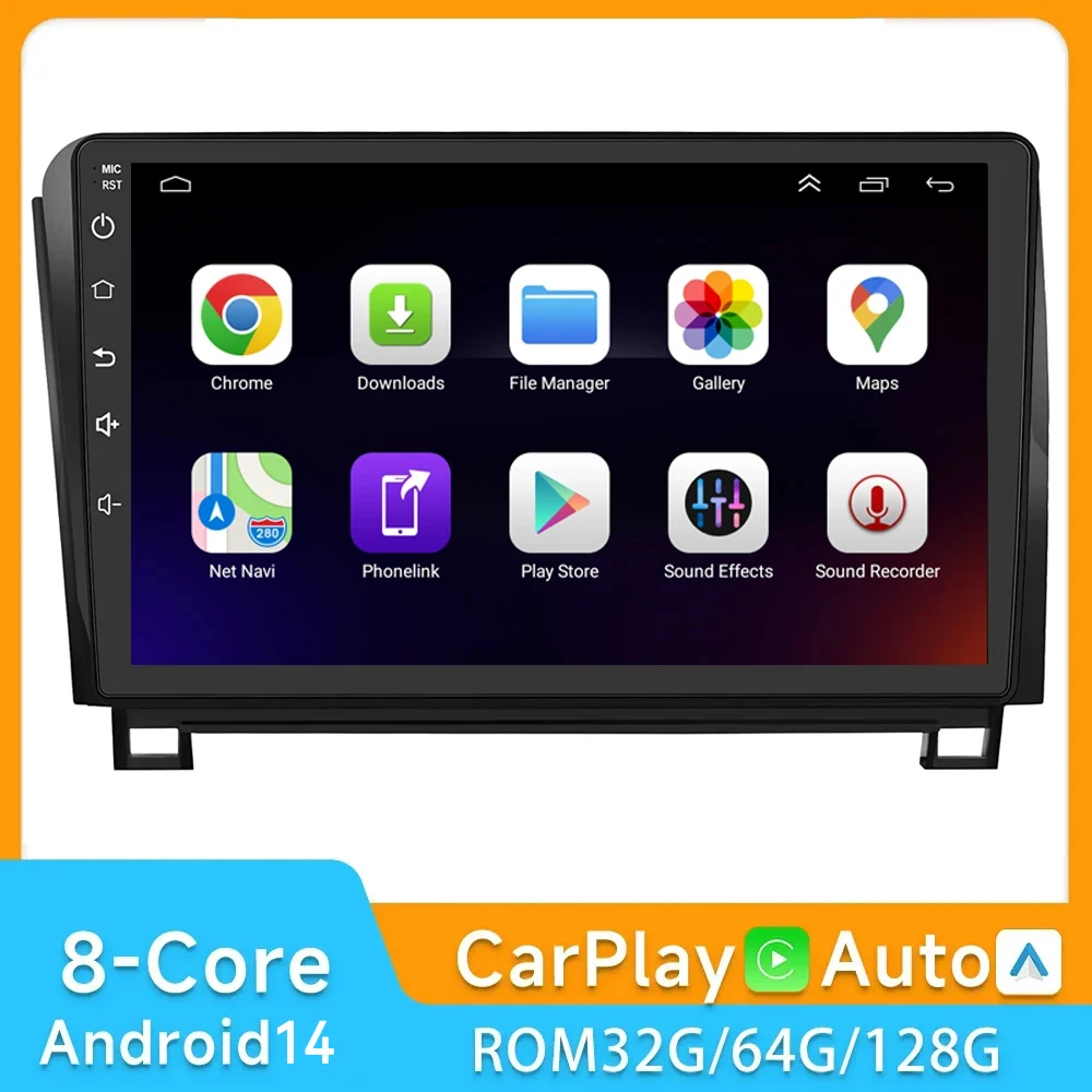 Android 14 для Toyota Tundra XK50 2007-2012 2013 Sequoia XK60 2008-2017 Автомобильный радиоприемник